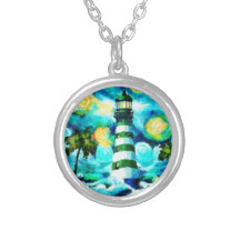 Farol Tropical & Palm Trees Impressionistas
