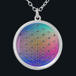 Colar Banhado A Prata Flor da Vida Blume des Lebens Romântica<br><div class="desc">Símbolo espiritual ART. A Flor da Vida (Blume des Lebens) é um padrão de Geometria Sagrada do Universo que se encontra em todas as grandes religiões do mundo. A "Flor da Vida" contém os padrões da criação à medida que eles emergem do "Vazio Excelente". Tudo é feito do pensamento do...</div>