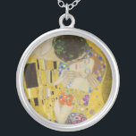 Colar Banhado A Prata Gustav Klimt - The Biss<br><div class="desc">Kuss Beijo/Der - Gustav Klimt em 1907-1908</div>
