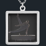 Colar Banhado A Prata Gymnast masculino no cavalo de pommel<br><div class="desc">AssetID: 97766871/{Mike Kemp}/gymnast masculino no cavalo de pommel</div>