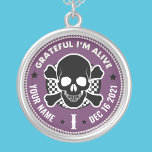 Colar Banhado A Prata KeTag de Medalhão de Recuperação de NA Personaliza<br><div class="desc">Nossos Chaveiros da Medallion de Recuperação de Vícios são uma maneira perfeita de reconhecer um aniversário de Sobriedade ou Aniversário de Recuperação porque eles oferecem algo que a massa produziu chaveiros de medalhões de medalhões simplesmente não pode... a opção de personalizar! Faça-os se sentirem únicos e apreciados dando personalização. Adicione...</div>