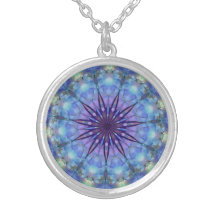 Lavanda Starburst Mandala Necklace