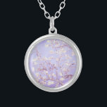 Colar Banhado A Prata Lavanda Van Gogh Almond Blossoms<br><div class="desc">Lavanda Almond Blossoms por Vincent Van Gogh alteração de cor copyright 2doce4wordsDesigns/ PureVintage Love Lavanda Almond Blossoms para um toque artístico ao estilo pessoal, Festa de casamento, Chá de fraldas, presentes no escritório ou Partido Primavera: Celebre suas ocasiões especiais com a beleza encantadora do Almond Blossoms de Vincent Van Gogh....</div>