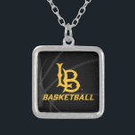 Colar Banhado A Prata Long Beach State Basball<br><div class="desc">Confira esses designs da Universidade Estadual da Califórnia em Long Beach! Mostre seu Orgulho Estadual da Califórnia com esses novos produtos da Universidade. Estes são os presentes perfeitos para o estudante de Long Beach, antigos alunos, família, amigo ou fã na sua vida. Todos esses produtos Zazzle são personalizáveis com seu...</div>