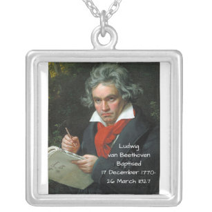 Colar Banhado A Prata Ludwig van Beethoven, 1820