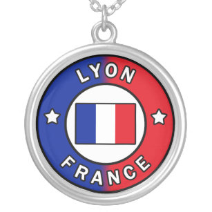 Colar Banhado A Prata Lyon França
