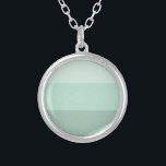 Colar Banhado A Prata Mão Verde Estimulada<br><div class="desc">Tendy green Ombre striped.</div>