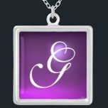 Colar Banhado A Prata Monograma de Ametist Roxo<br><div class="desc">Design único e elegante com gemstone. Modelagem e renderização de enfermeiras muito precisas no 3D Studio Max por parte de Búlgaro Lumini .Part da série Hyper Talismans.</div>