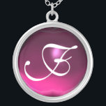 Colar Banhado A Prata Monograma de Gem Ametist Rosa<br><div class="desc">Design único e elegante com gemstone. Modelagem e renderização de enfermeiras muito precisas no 3D Studio Max por parte de Búlgaro Lumini .Part da série Hyper Talismans.</div>