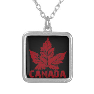Colar Banhado A Prata Necklace Legal Canadá Souvenir Necklace