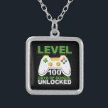 Colar Banhado A Prata Nível 100 Dias De Jogo De Jogador Desbloqueado Da<br><div class="desc">100 Dias De Videos games De Jogadores Bloqueados Na Escola</div>