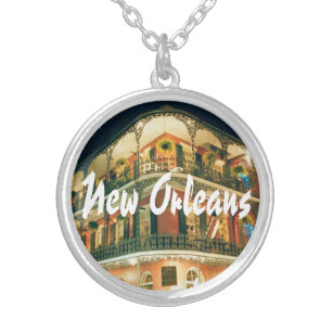 Colar Banhado A Prata Nova Orleans - Trimestre do Canto Francês