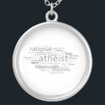 Colar Banhado A Prata Nuvem ateu<br><div class="desc">Para mais goste disto, visita
e consulte centenas de freethought e design relacionado ateísmo-relacionado em milhares de produtos customizáveis!
…</div>