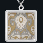 Colar Banhado A Prata Ochre Ikat II<br><div class="desc">Padrões</div>