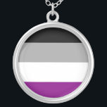 Colar Banhado A Prata Orgulho assexuado<br><div class="desc">ENCONTRE UM ROUPA MAIS ALEGRE EM: http://www.GlbtShirts.com comemora seu orgulho do "gay" ao gay de "Z" -, à lésbica, ao Bi, ao transporte, ao panasca, e ao roupa de Intersexed para todos. T-shirt alegres, t-shirt lésbicas, engrenagem do orgulho gay, camisetas do humor gay, etiquetas alegres, botões alegres, canecas alegres, e...</div>