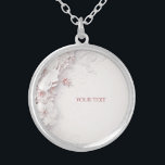Colar Banhado A Prata Pescoço Floral Cor-de-Rosa-Escamudo<br><div class="desc">Belo Pescoço Floral Rosa-Rosa-De-Ivory</div>