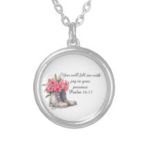 Psalm 16:11 Plated Necklace