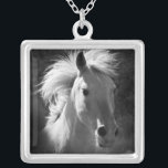 Colar Banhado A Prata Retrato Cavalo V<br><div class="desc">Animais</div>