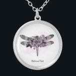 Colar Banhado A Prata *~* Rosas Floral Black Glitter Dragonfly<br><div class="desc">Round SILVER PLATE NECKLACE - Escolha o seu tamanho Intenção Jewelry - Calmante JEWELRY com INTENÇÃO carregada de energia (R) Estabeleça uma intenção de forma positiva como " I AM ... .". A energia o ajudará em transformações positivas. Quando se está calmo, pode ocorrer cura. Aproveite a paz. Um DRAGONFLY...</div>