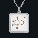 Colar Banhado A Prata Teobromina - Teobromina - Fórmula Química Molecula<br><div class="desc">Teobromina de Chocolate / Molécula Xantheose ~ Composto Orgânico De Fórmula Estrutural Química Do Esqueleto A Globe Trotters é especializada em imagens idiossincráticas de todo o mundo. Aqui você encontrará Cartões de Saudação,  Cartões Postais,  Posters,  Mouséads e muito mais.</div>