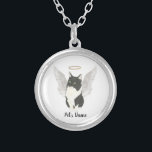 Colar Banhado A Prata Tuxedo Ragamuffin Simpatia Interna de Gatos Médios<br><div class="desc">Há quem traga uma luz tão excelente ao mundo, que mesmo depois de terem desaparecido, a luz permanece. Deixe um colar doce trazer conforto ao seu coração pesado enquanto você leva um momento para se lembrar do seu querido gato preto e branco de cabelos médios domésticos. Para os presentes mais...</div>