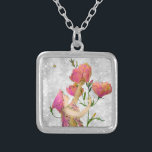 Colar Banhado A Prata *~* Vintage AP40 Flores Prata Rosa Fada<br><div class="desc">FAIRY FLOWER SQUARE NECKLACE (ID de pesquisa AP40 para designs semelhantes em vários produtos - FAIRY de Vintagem da Estrela da Lua de Prata - NECKLACE QUADRADO. * Glitter Retroativo Romântico com Vintagem Retroativa e FLOWER de Tinta Pequena e um pouco de FAIRY debaixo da rosa doce Abaixadores em forma...</div>