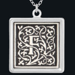 Colar Banhado A Prata Vintage Monograma F Art Nouveau - Letra<br><div class="desc">Art nouveau Letters - Monogramas do Movimento Artes e Artesanatos Esta letra F é um adorável monograma robusto criado em 1901 e publicado num conjunto de livros. O monograma F é rodeado por um maravilhoso padrão de videira desenhada à mão, muito no estilo dos padrões art nouveau no estilo, que...</div>
