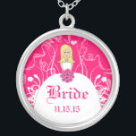 Colar da Noiva Blonde Fuchsia<br><div class="desc">Colares de Manutenção Escolha Término Dourado Prateado Prateado ou Personalizado Personalizado Único Silver Silver Silver!Colares de Festas de casamento de Presença de Natal - para alterar a cor de fundo - clique em personalizar - clique em editar - escolha a última ferramenta no menu suspenso e escolha entre uma das...</div>