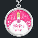 Colar da Noiva Blonde Fuchsia<br><div class="desc">Colares de Manutenção Escolha Término Dourado Prateado Prateado ou Personalizado Personalizado Único Silver Silver Silver!Colares de Festas de casamento de Presença de Natal - para alterar a cor de fundo - clique em personalizar - clique em editar - escolha a última ferramenta no menu suspenso e escolha entre uma das...</div>