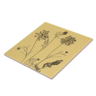 Colar da Rainha Anne num Azulejo cerâmico (Amarelo
