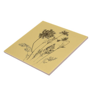 Colar da Rainha Anne num Azulejo cerâmico (Amarelo