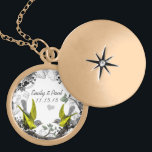 Colar de Aniversário de Aves Vintage<br><div class="desc">Colares de Manutenção Escolha Prateado ou Prata Esterlente</div>