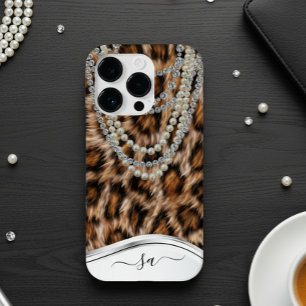 Colar de Diamantes com Nome Manuscrito Leopard Pea