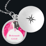 Colar de Festa de casamento de Bridesmaid Rosa<br><div class="desc">Colares de Manutenção Escolha Término Dourado Prateado Prateado ou Personalizado Personalizado Único Silver Silver Silver!Colares de Festas de casamento de Presença de Natal - para alterar a cor de fundo - clique em personalizar - clique em editar - escolha a última ferramenta no menu suspenso e escolha entre uma das...</div>