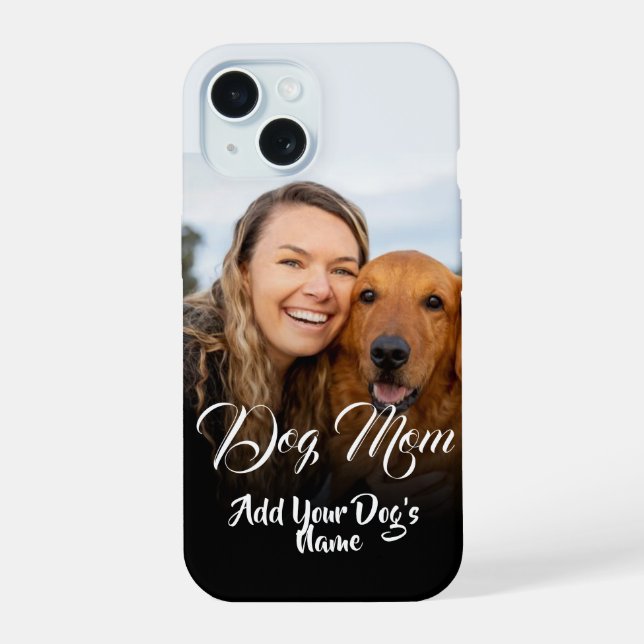 Colar de Foto Personalizado de Mãe de Cachorro (Verso)