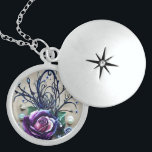 Colar De Prata Esterlina Ametist & Indigo Rosa<br><div class="desc">Ametist & Indigo Rosa</div>