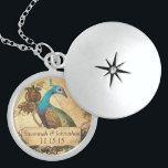Colar De Prata Esterlina Casamento Vintage Peacock Anniversário Necklace<br><div class="desc">ver mais produtos de pássaros de pavão de vintage ver mais produtos de pássaros de vintage Convites para Casamento de Pavão</div>
