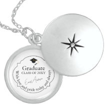 Dedicação Guarda-te Graduação Elegante Preto Branc