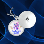 Colar De Prata Esterlina Dia de as mães Feliz Engraçado |<br><div class="desc">Querida Mãe,  Todo o meu amor,  Sua Filha favorita nas costas com um jogador na frente com Dia de as mães. O verso é totalmente personalizável,  assim como a imagem na frente.</div>
