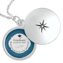 Graduação Moderna Elegante Azul de Keepsasasaet De