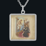 Colar De Prata Esterlina St. Santo padroeiro do peregrino dos pacientes que<br><div class="desc">St. O peregrino (dia de banquete - 4 de maio) é o santo padroeiro dos pacientes que sofres de cancro. Era nascido em 1260 em Forlì, Italia a uma família afluente, morria em 1345 e foi canonizado em 1726. St. O peregrino viveu uma vida confortável como uma juventude, e ops...</div>