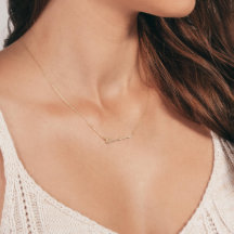 Colar Dourado do Nome da Pessoa Perfeita