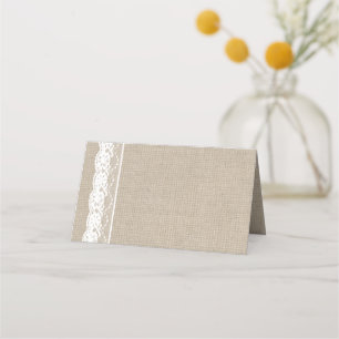 Colar em branco em Cartões de Lugar Dobrados em Bu