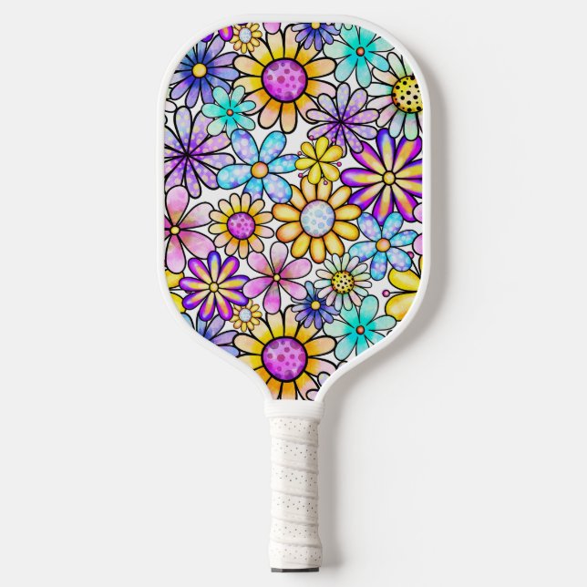 Colar Floral Colorida Pickleball (Front)