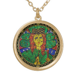 Colar goldtone média de Dymphna da rua