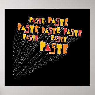 Colar Impressão de Poster do logotipo desenhado à