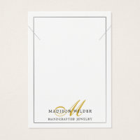 Colar Jogo Branca Dourado Moderno Monograma