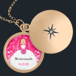 Colar Lado Louro Fuchsia Bridesmaid<br><div class="desc">Colares de Manutenção Escolha Término Dourado Prateado Prateado ou Personalizado Personalizado Único Silver Silver Silver!Colares de Festas de casamento de Presença de Natal - para alterar a cor de fundo - clique em personalizar - clique em editar - escolha a última ferramenta no menu suspenso e escolha entre uma das...</div>