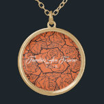 Colar Laranja E Rosas Dourados - Famílias São Para<br><div class="desc">Colar mostrado em tom Dourado com um impressão de rosa em camadas sobre um fundo laranja Tangerino e texto de "Famílias São para Sempre 2018" em roteiro de rico de Branco. Personalize este colar com uma data especial ou/e escolha seu estilo ou cores de alteração. Ou comprar como projetado.</div>
