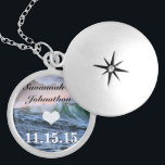 Colar Medalhão Aniversário de Foto da Praia de Destino<br><div class="desc">Seus colares de manutenção de fotos do casamento Escolha Silver Plated Dourado Finish ou Sterling Silver Personalizado Único 1rua Natal Presente Maneira de Natal Pescoços de Festa de casamento de manutenção - para mudar a cor de fundo - clique em personalizar - clique em editar - escolha a última ferramenta...</div>